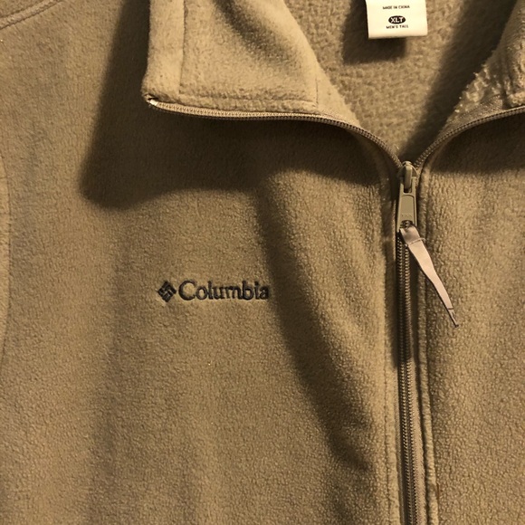 Columbia Gray Fleece Zip Front Vest - Picture 4 of 8